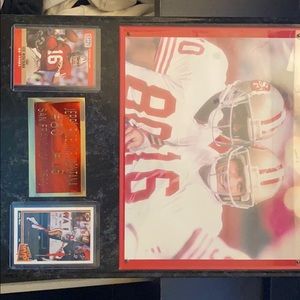 Joe Montana and Jerry rice plaque